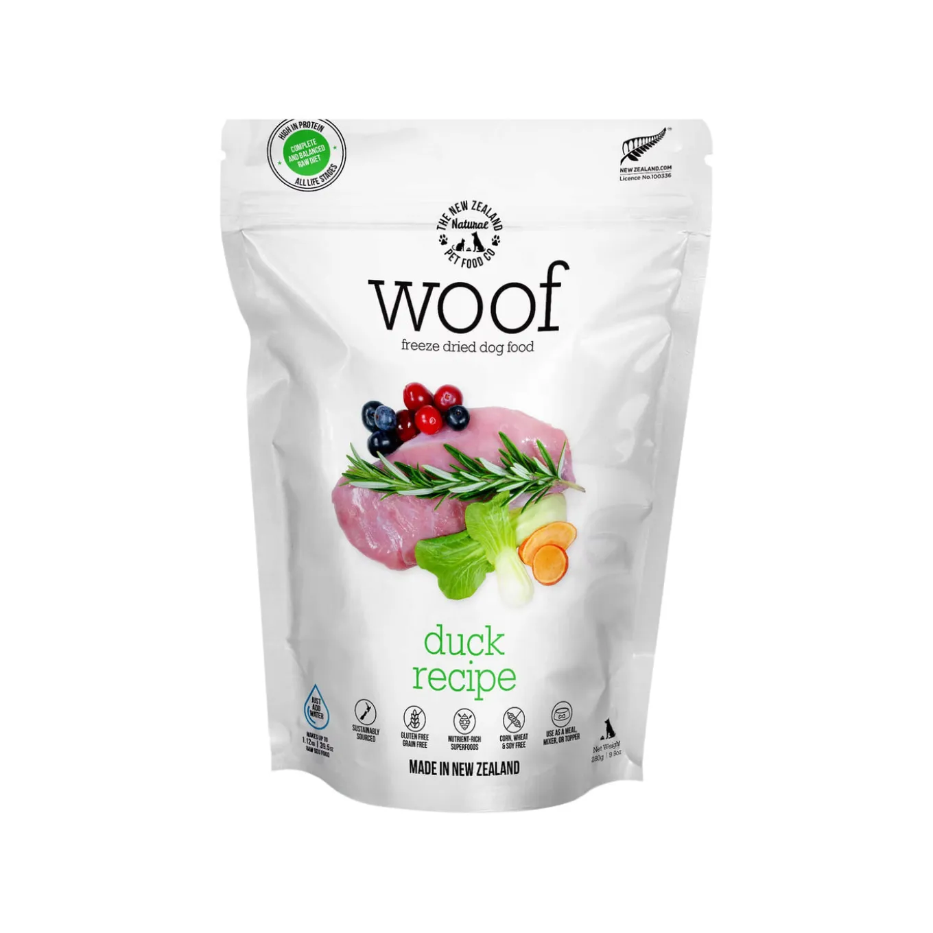 The New Zealand Natural Pet Food Co. WOOF Freeze Dried Dog Food