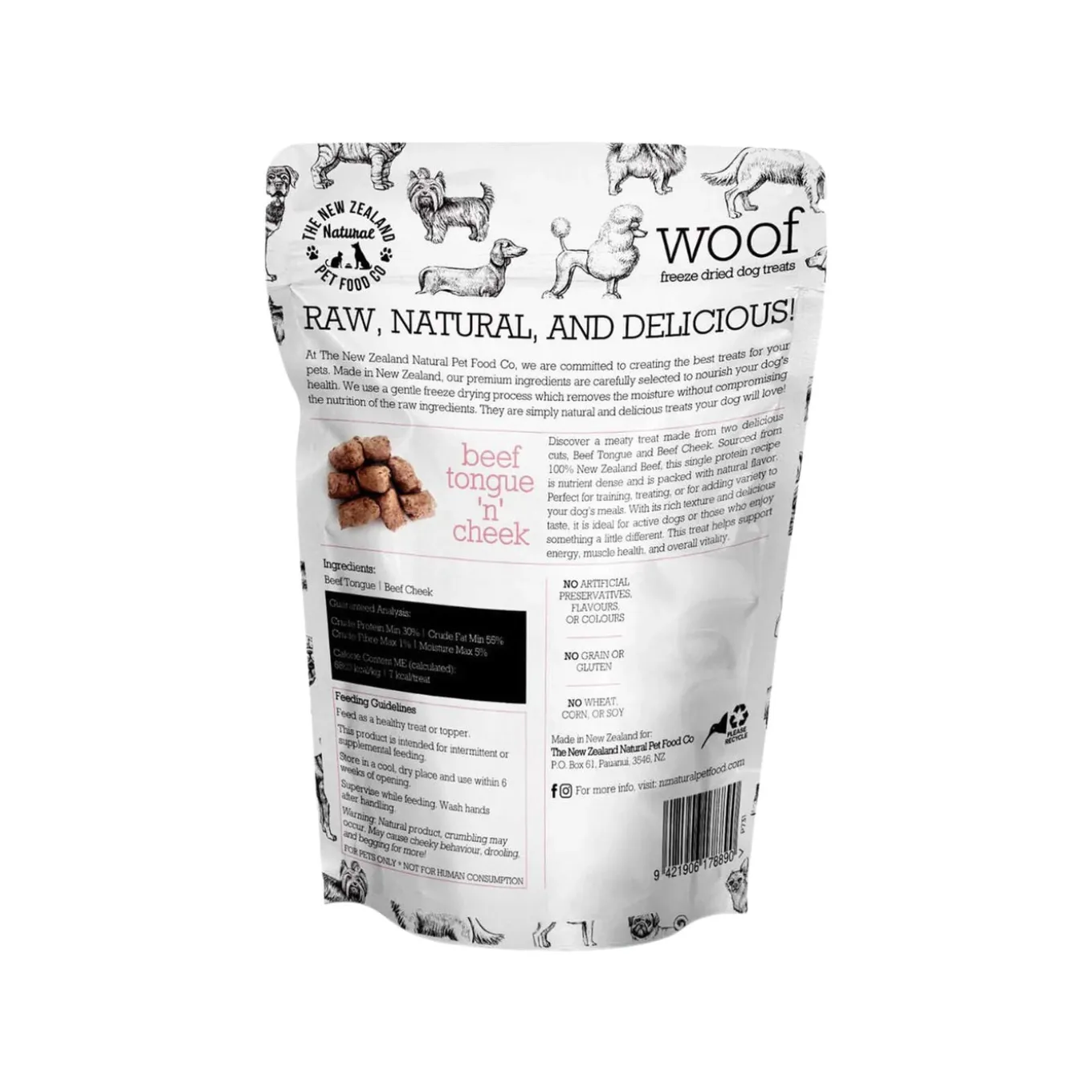 The New Zealand Natural Pet Food Co. WOOF Air Dried Dog Treats