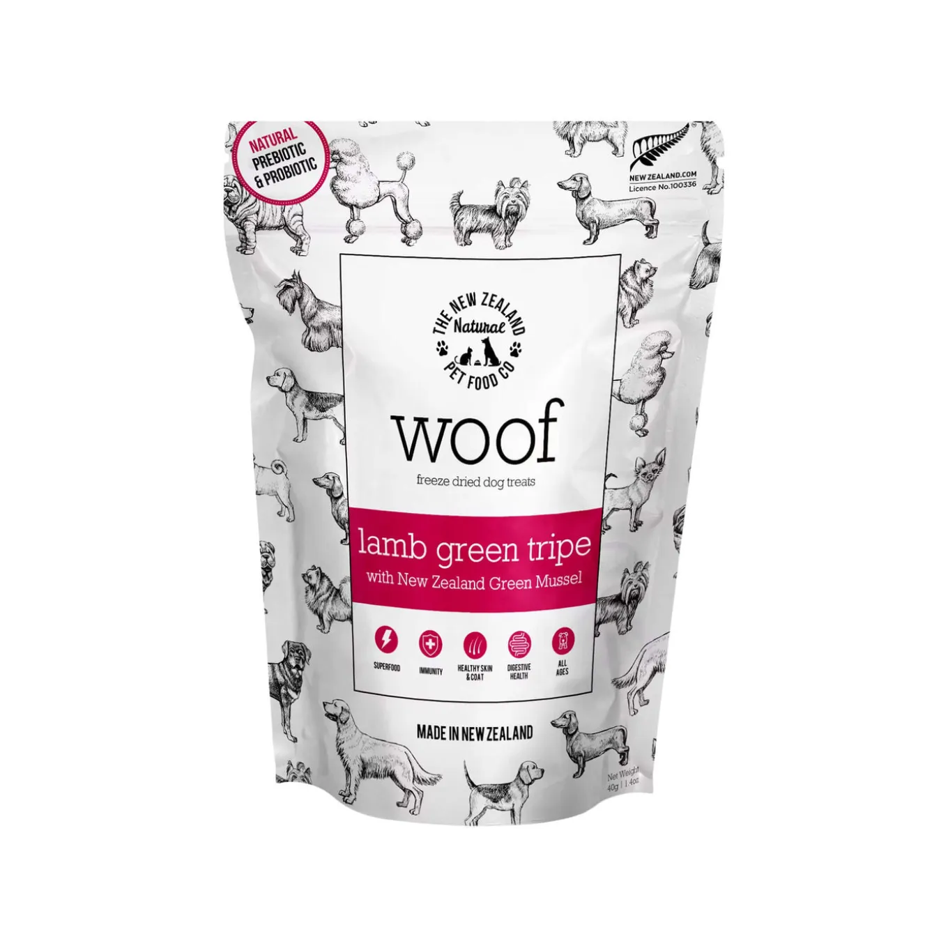 The New Zealand Natural Pet Food Co. WOOF Freeze Dried Dog Treats