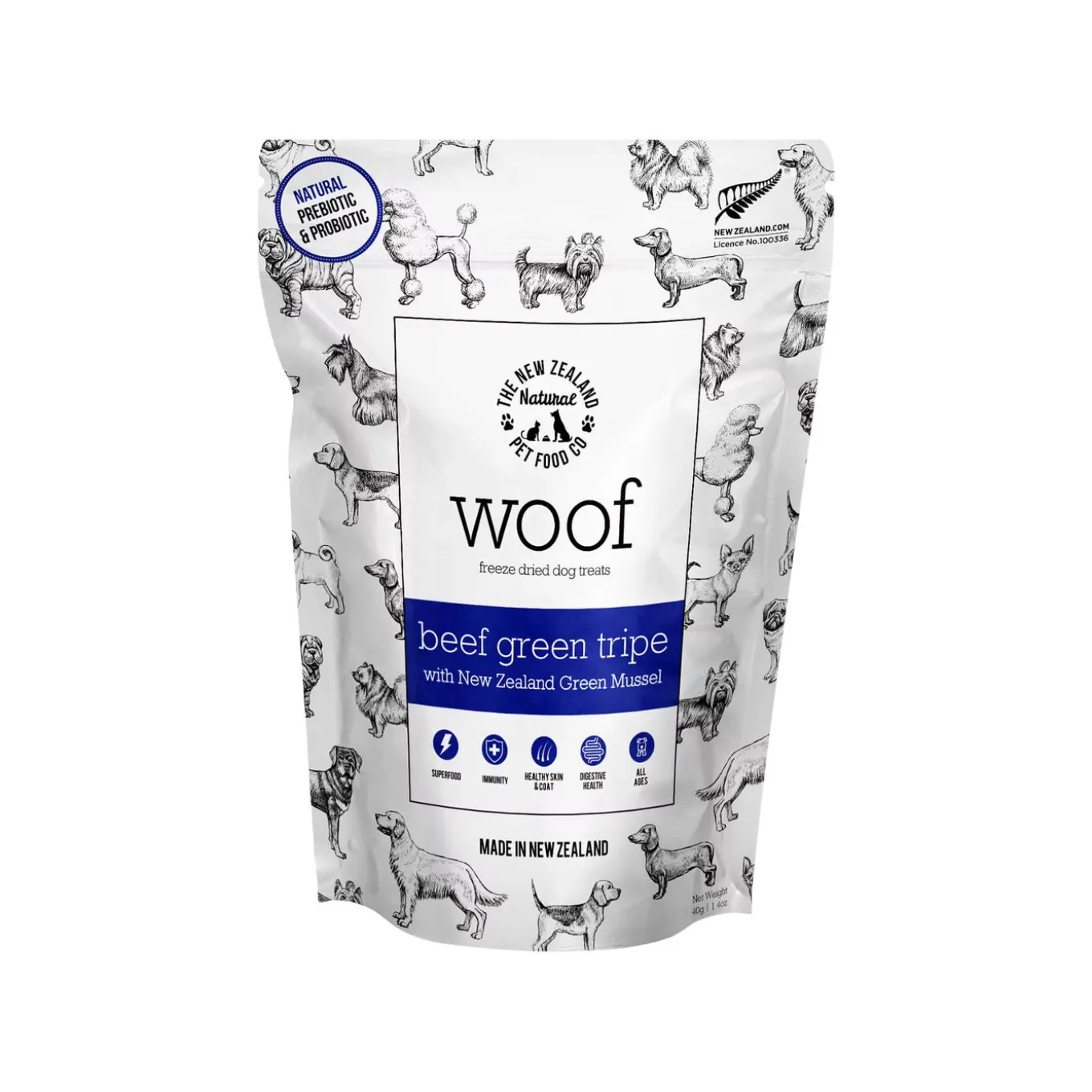 The New Zealand Natural Pet Food Co. WOOF Freeze Dried Dog Treats
