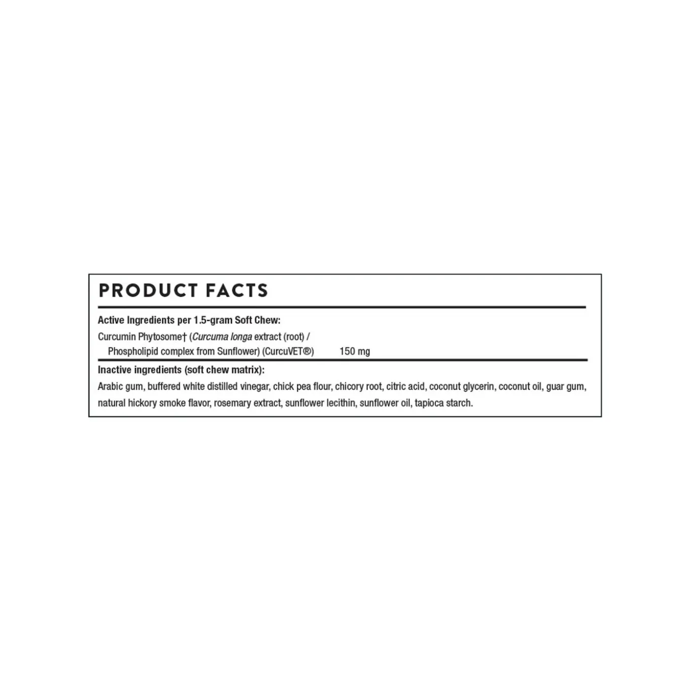 ThorneVet CurcuVET-SA150 Dog & Cat Supplement