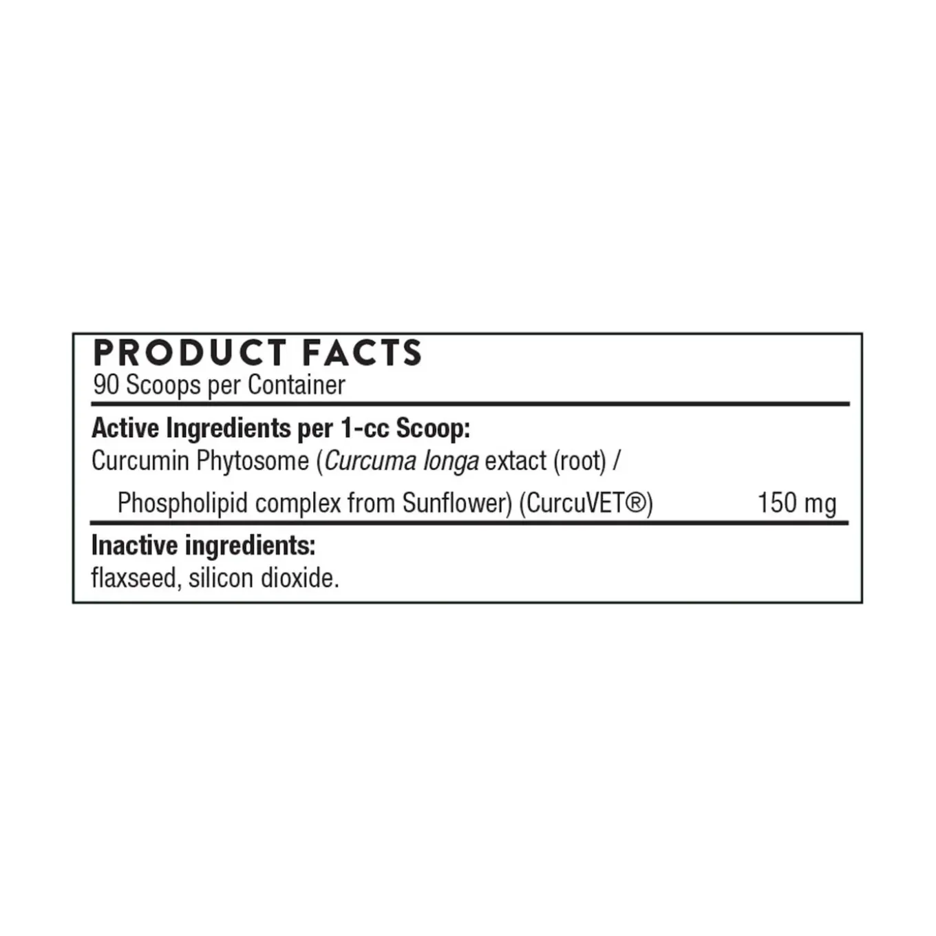 ThorneVet CurcuVET-SA150 Dog & Cat Supplement