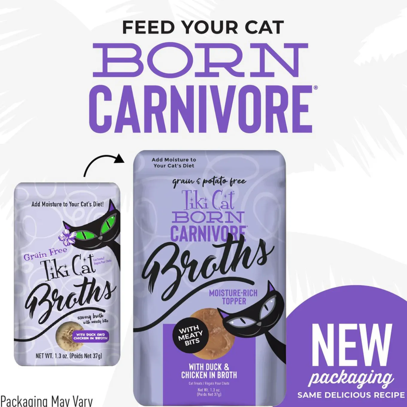Tiki Cat Born Carnivore Broths Wet Cat Food Topper