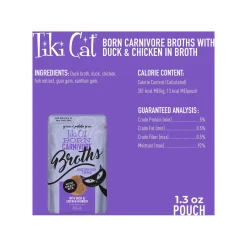 Tiki Cat Born Carnivore Broths Wet Cat Food Topper
