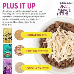 Tiki Cat Born Carnivore Broths Wet Cat Food Topper