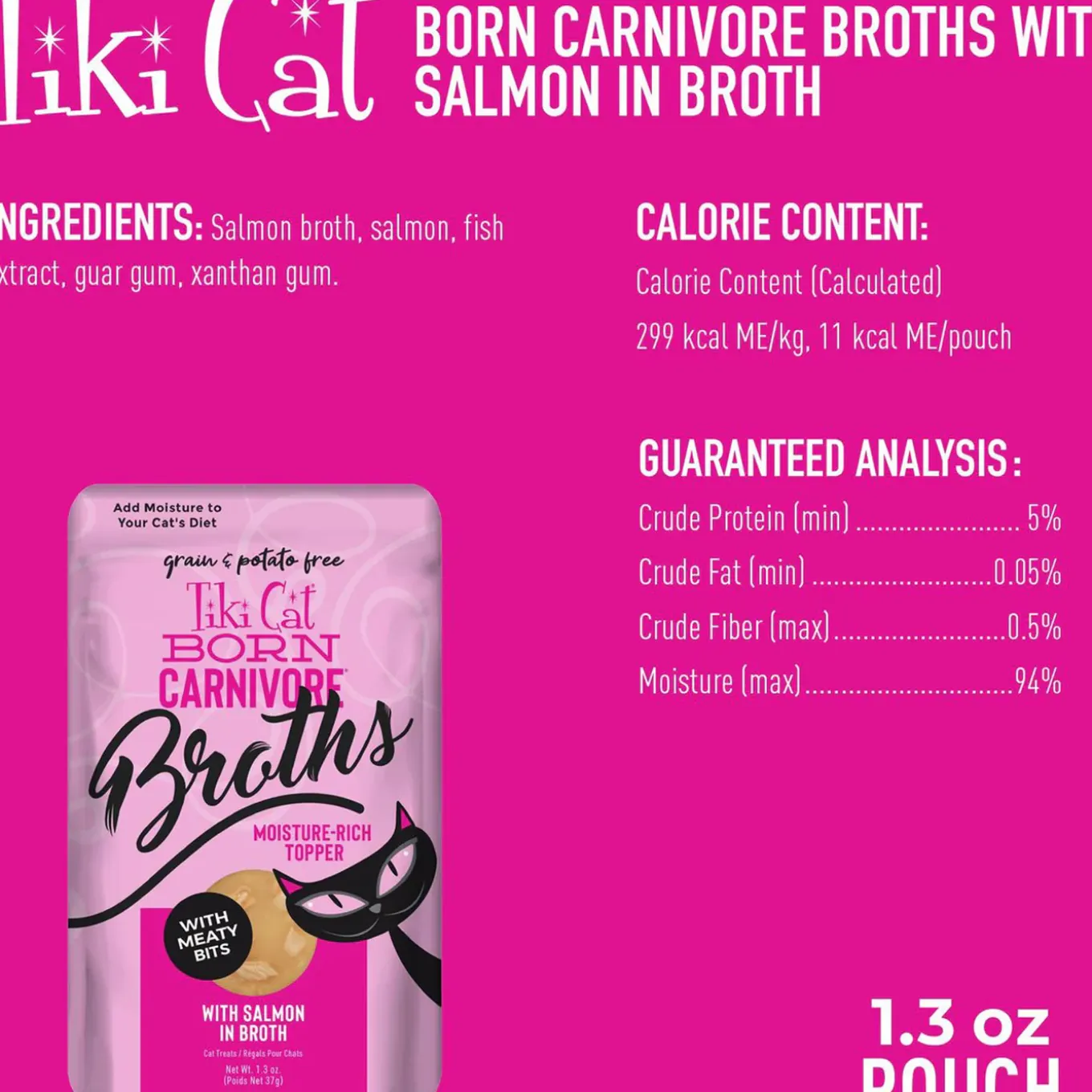 Tiki Cat Born Carnivore Broths Wet Cat Food Topper