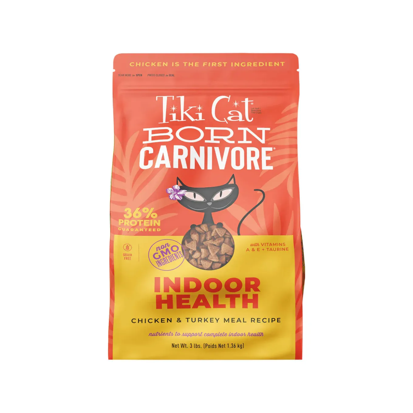 Tiki Cat Born Carnivore Indoor Health Grain-Free Dry Cat Food