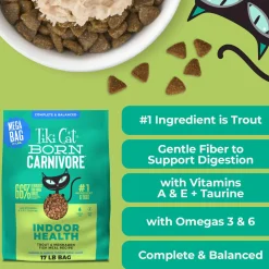 Tiki Cat Born Carnivore Indoor Health Grain-Free Dry Cat Food