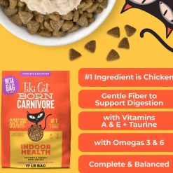 Tiki Cat Born Carnivore Indoor Health Grain-Free Dry Cat Food