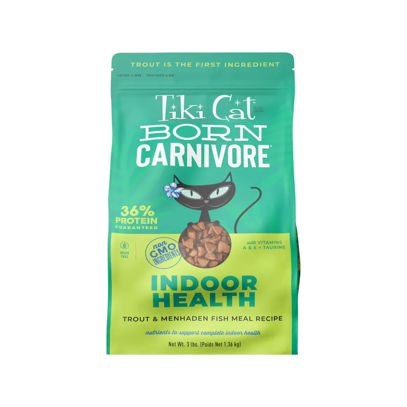 Tiki Cat Born Carnivore Indoor Health Grain-Free Dry Cat Food