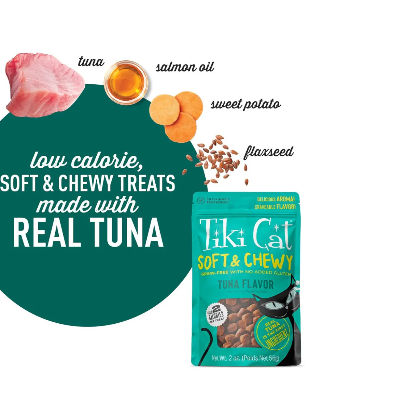 Tiki Cat Soft & Chewy Grain Free Treats for Cats