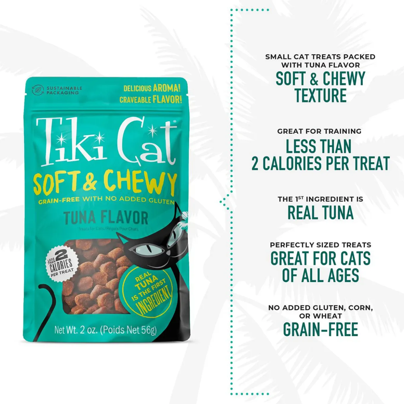 Tiki Cat Soft & Chewy Grain Free Treats for Cats