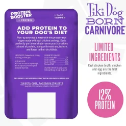 Tiki Dog Born Carnivore Protein Booster Dog Food Topper