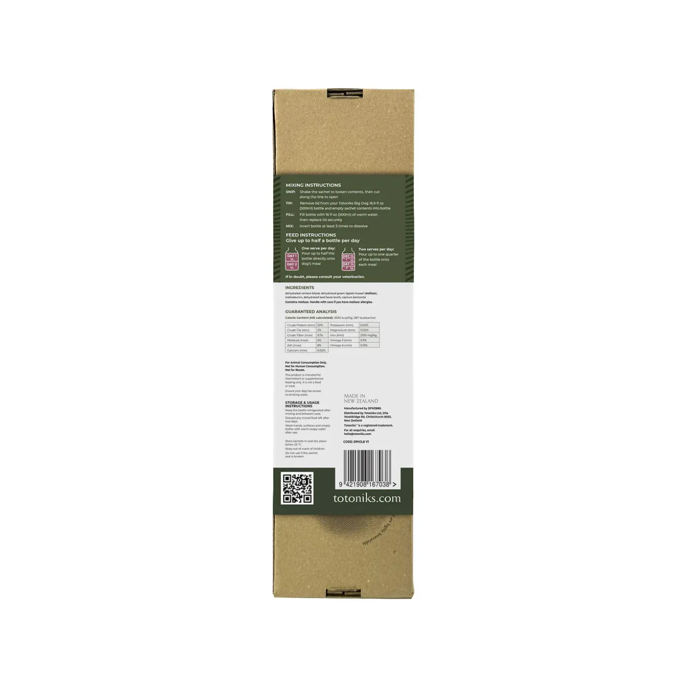 Totoniks Hip, Joint & Hydration Venison Blood Dehydrated Topper for Dogs