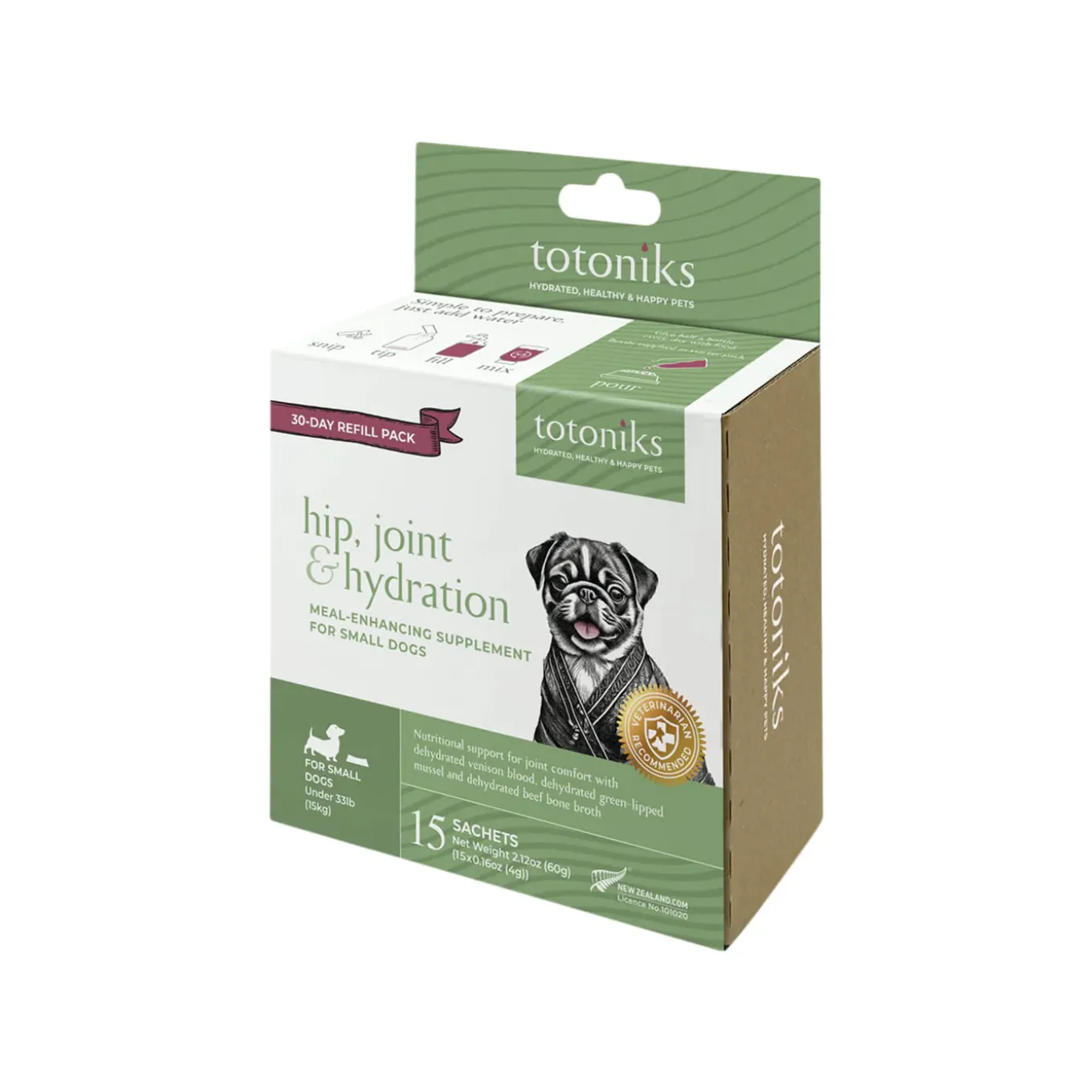 Totoniks Hip, Joint & Hydration Venison Blood Dehydrated Topper for Dogs