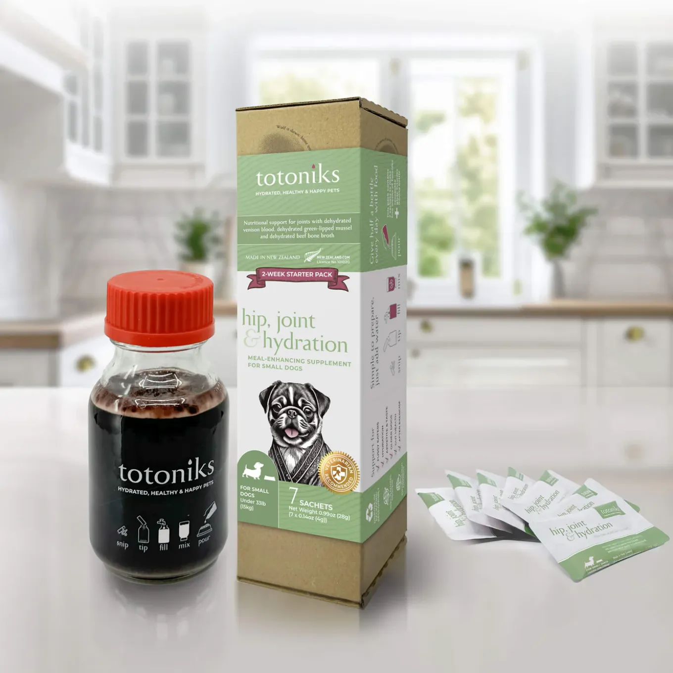 Totoniks Hip, Joint & Hydration Venison Blood Dehydrated Topper for Dogs