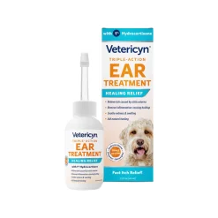 Vetericyn Triple-Action Ear Treatment Healing Relief for Dogs & Cats