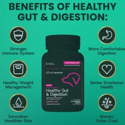 VetriScience Extra Strength Healthy Gut & Digestion Supplement for Dogs