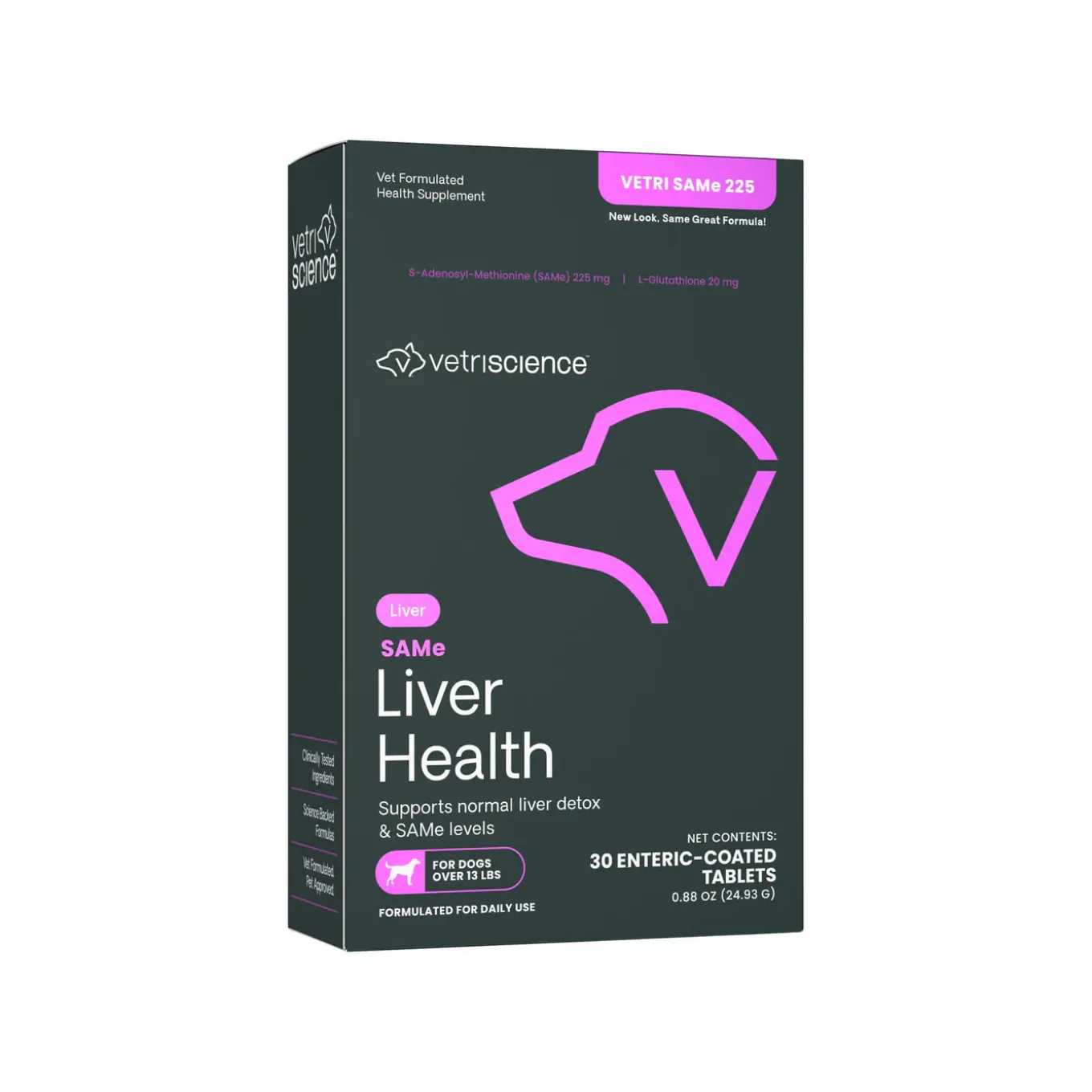 VetriScience SAMe Liver Health Supplement for Dogs & Cats