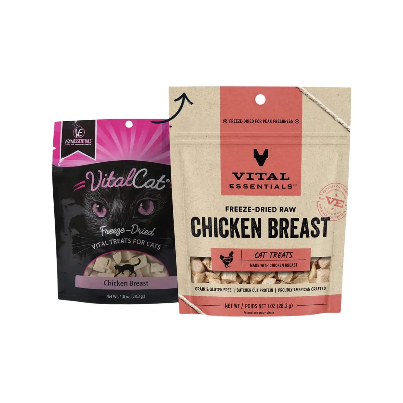 Vital Essentials Freeze-Dried Single Ingredient Treats for Cats