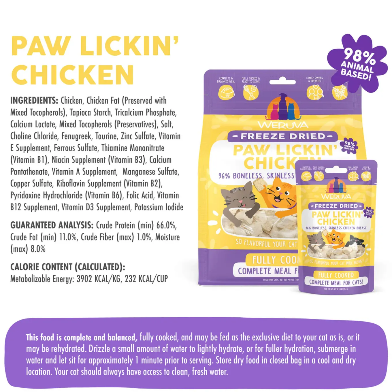 Weruva Freeze Dried Cat Food