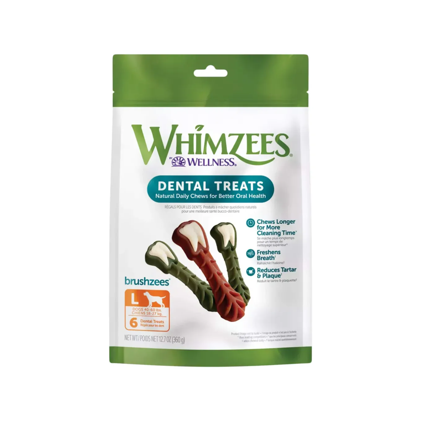 Whimzees Vegetarian Dental Chews for Dogs