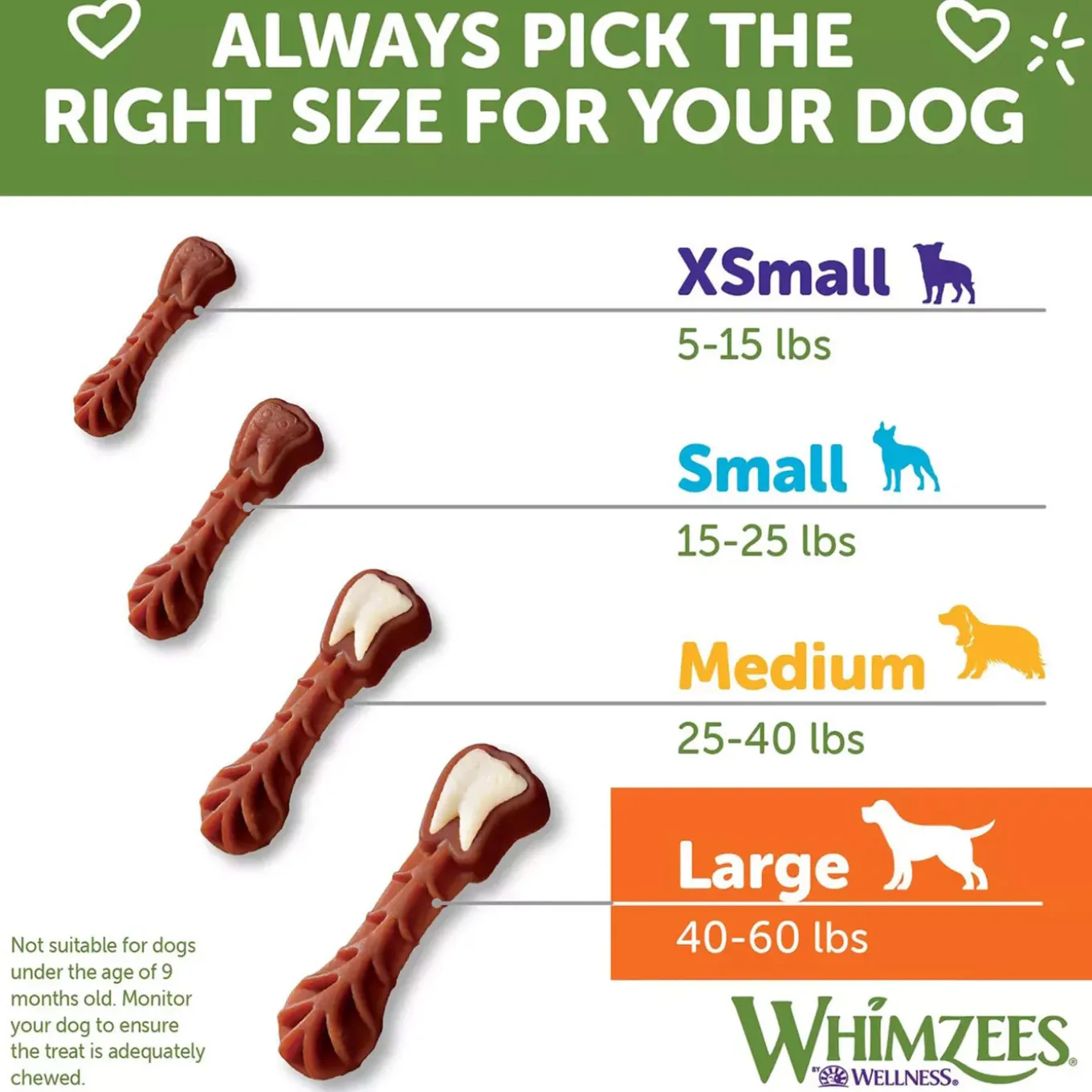 Whimzees Vegetarian Dental Chews for Dogs