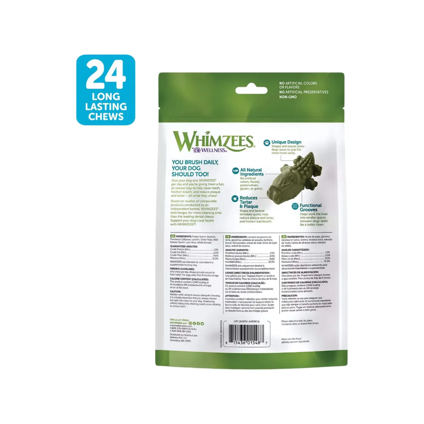Whimzees Vegetarian Dental Chews for Dogs