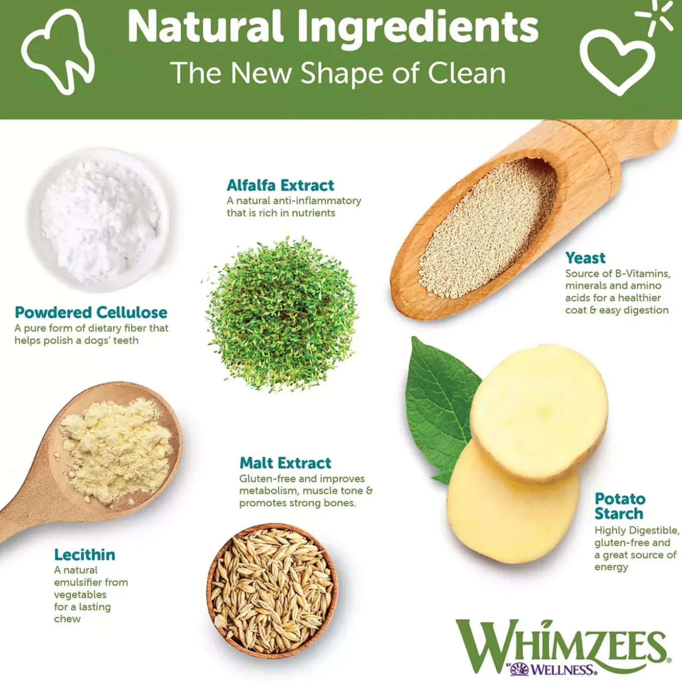 Whimzees Vegetarian Dental Chews for Dogs