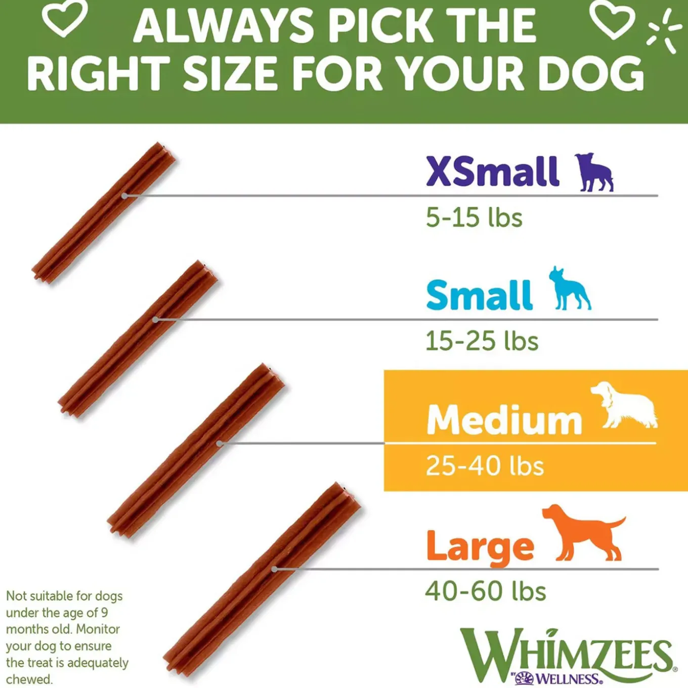 Whimzees Vegetarian Dental Chews for Dogs