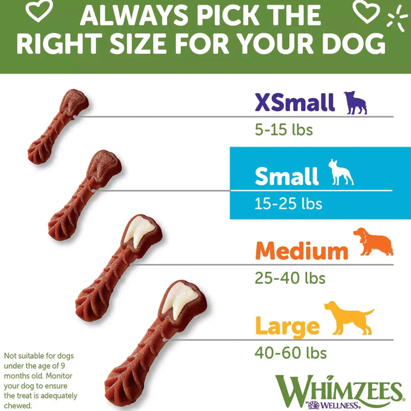 Whimzees Vegetarian Dental Chews for Dogs