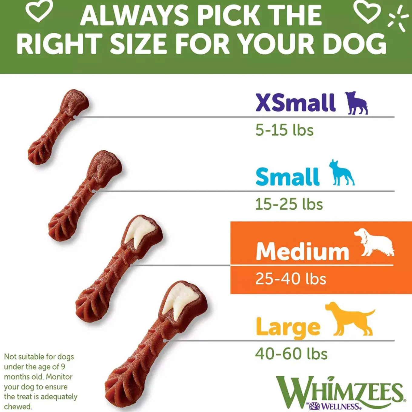 Whimzees Vegetarian Dental Chews for Dogs