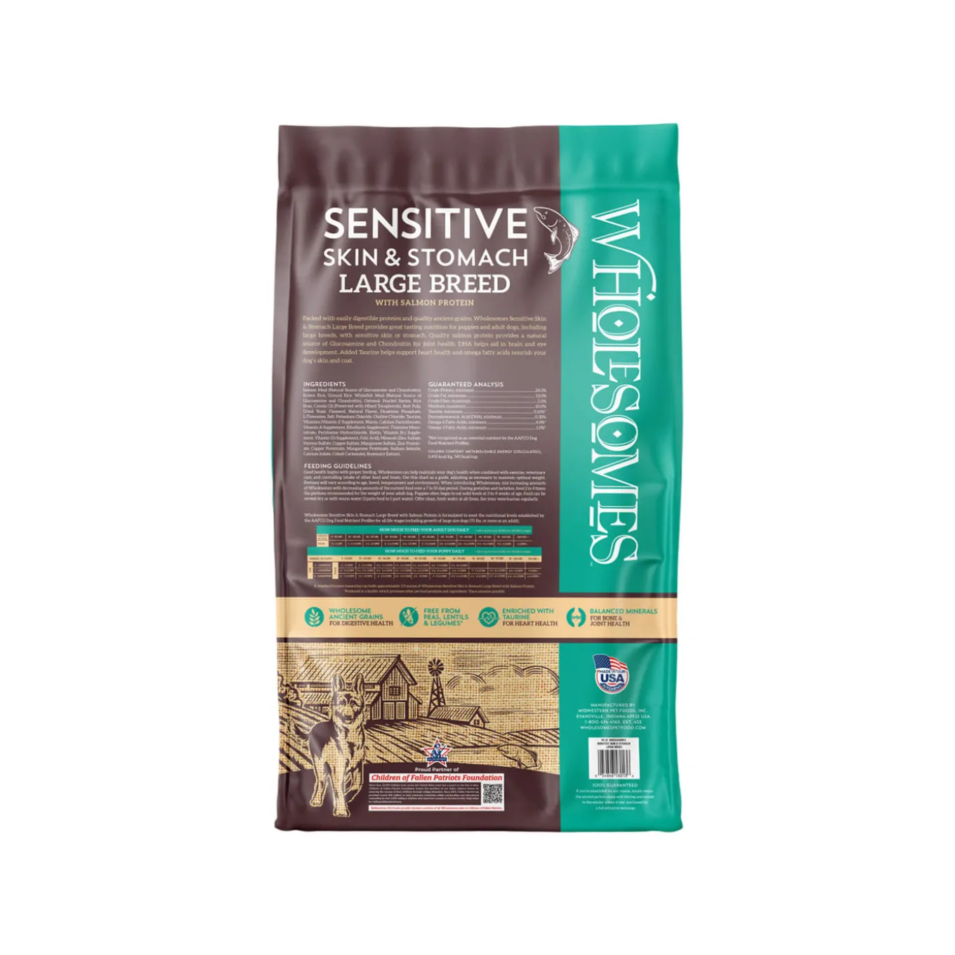 Wholesomes Sensitive Skin & Stomach Large Breed Dry Dog Food