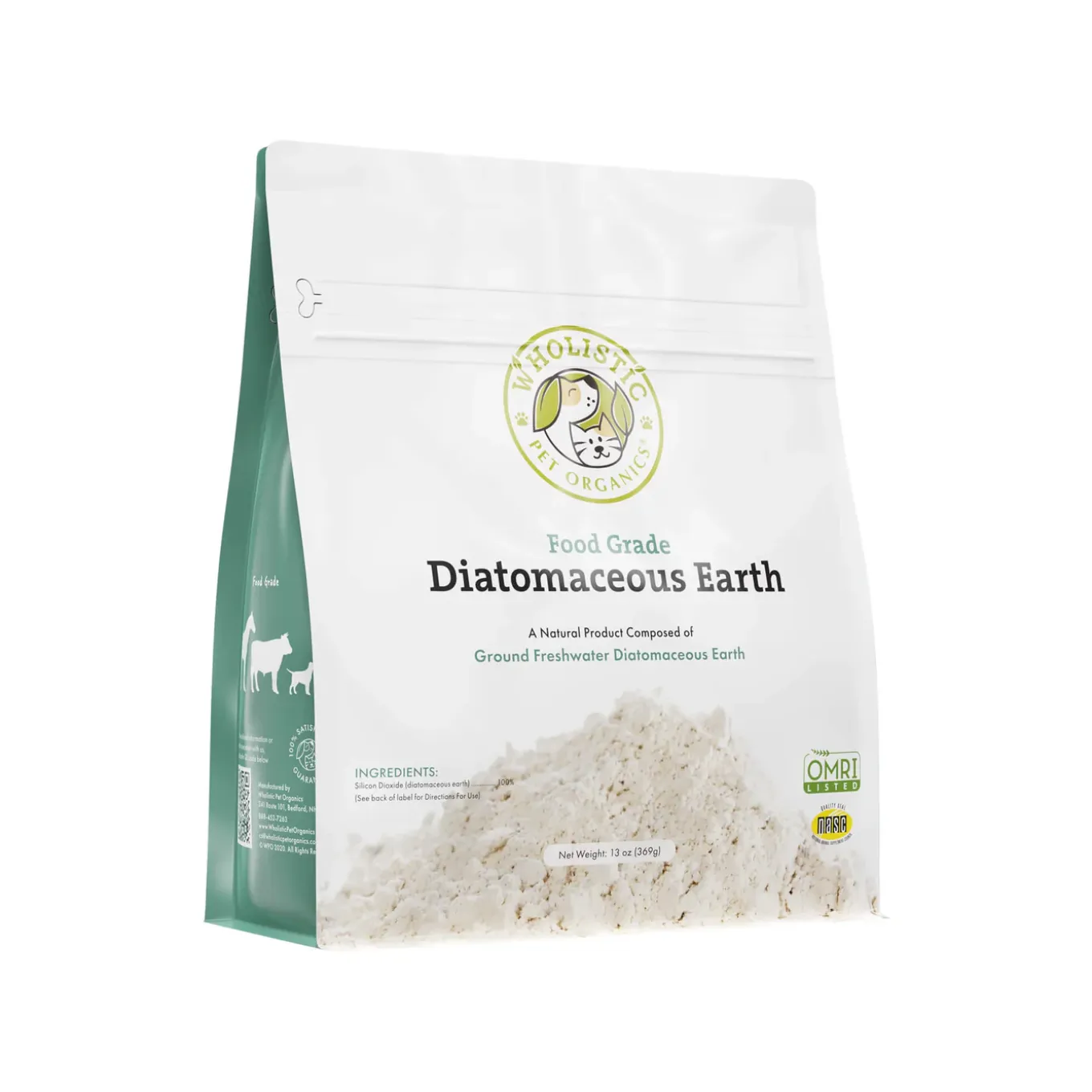Wholistic Pet Organics Food Grade Diatomaceous Earth for Dogs & Cats