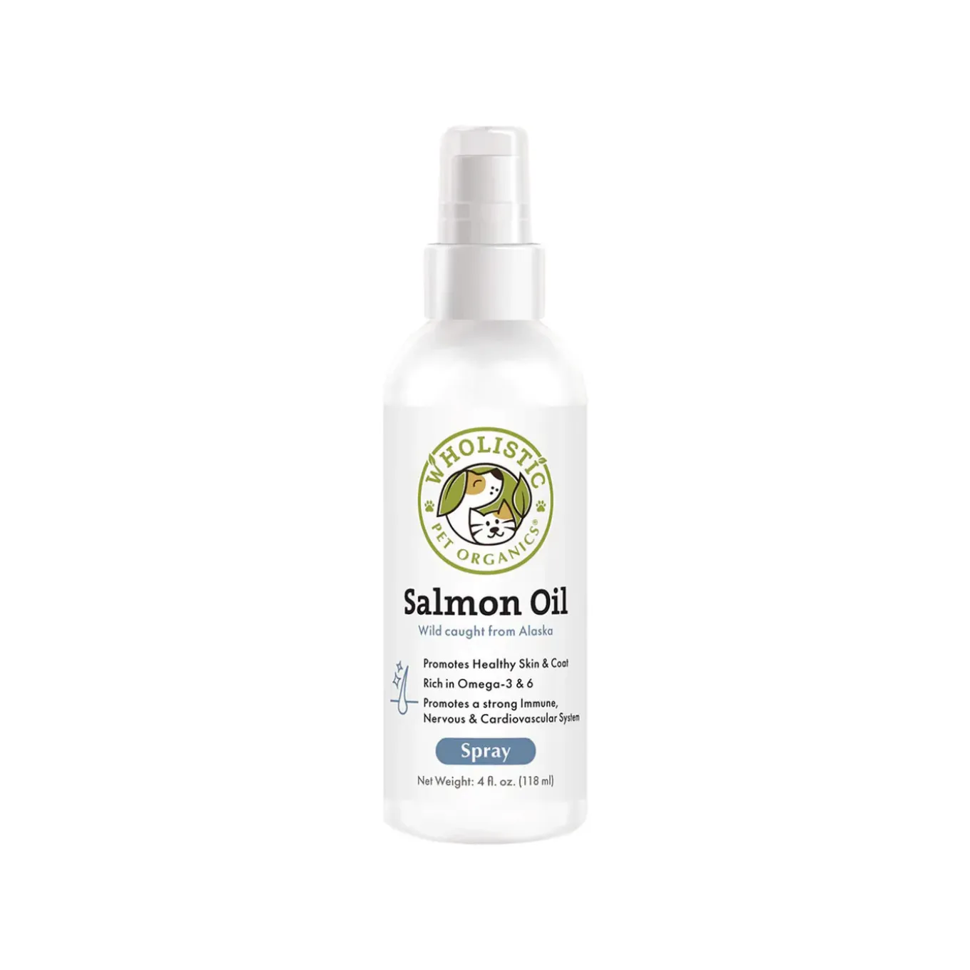 Wholistic Pet Organics Wild Salmon Oil for Dogs & Cats