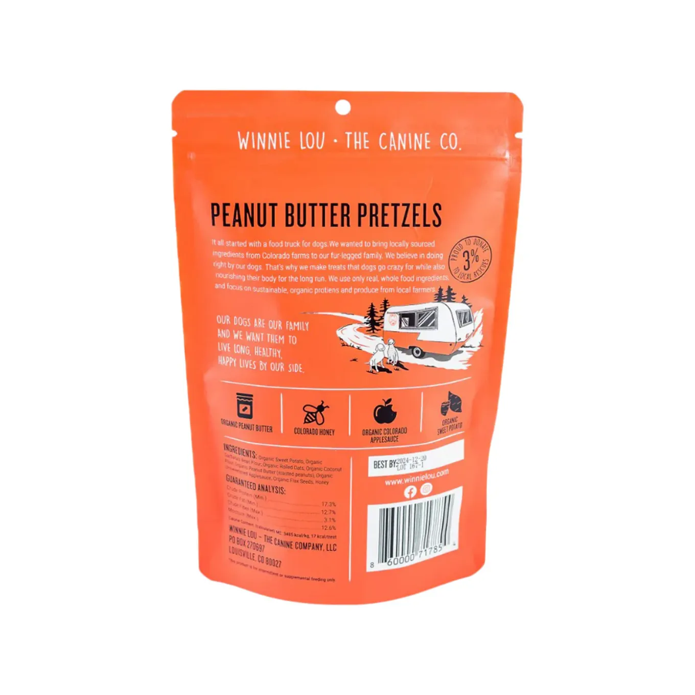 Winnie Lou Crunchy Organic Dog Treats