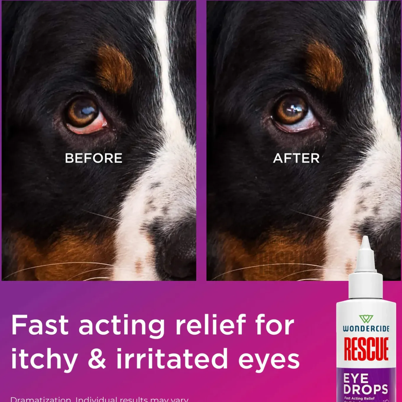 Wondercide Rescue Eye Drops for Dogs & Cats