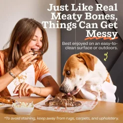 Woof HonestChew Meaty Beef Coated Ultra Tough Plant Based Dog Chew Toy