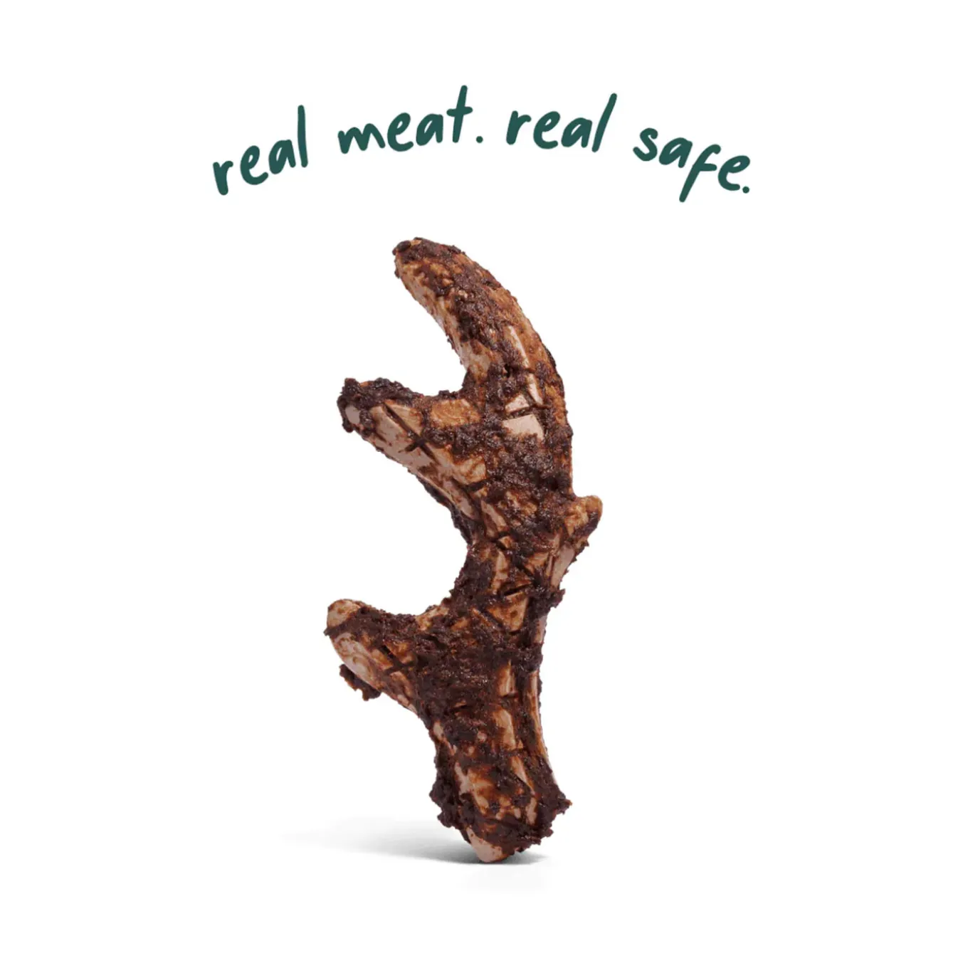 Woof HonestChew Meaty Beef Coated Ultra Tough Plant Based Dog Chew Toy