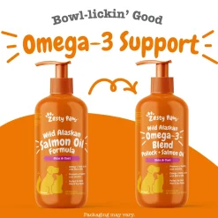 Zesty Paws Omega-3 Blend Pollock & Salmon Oil for Dogs & Cats