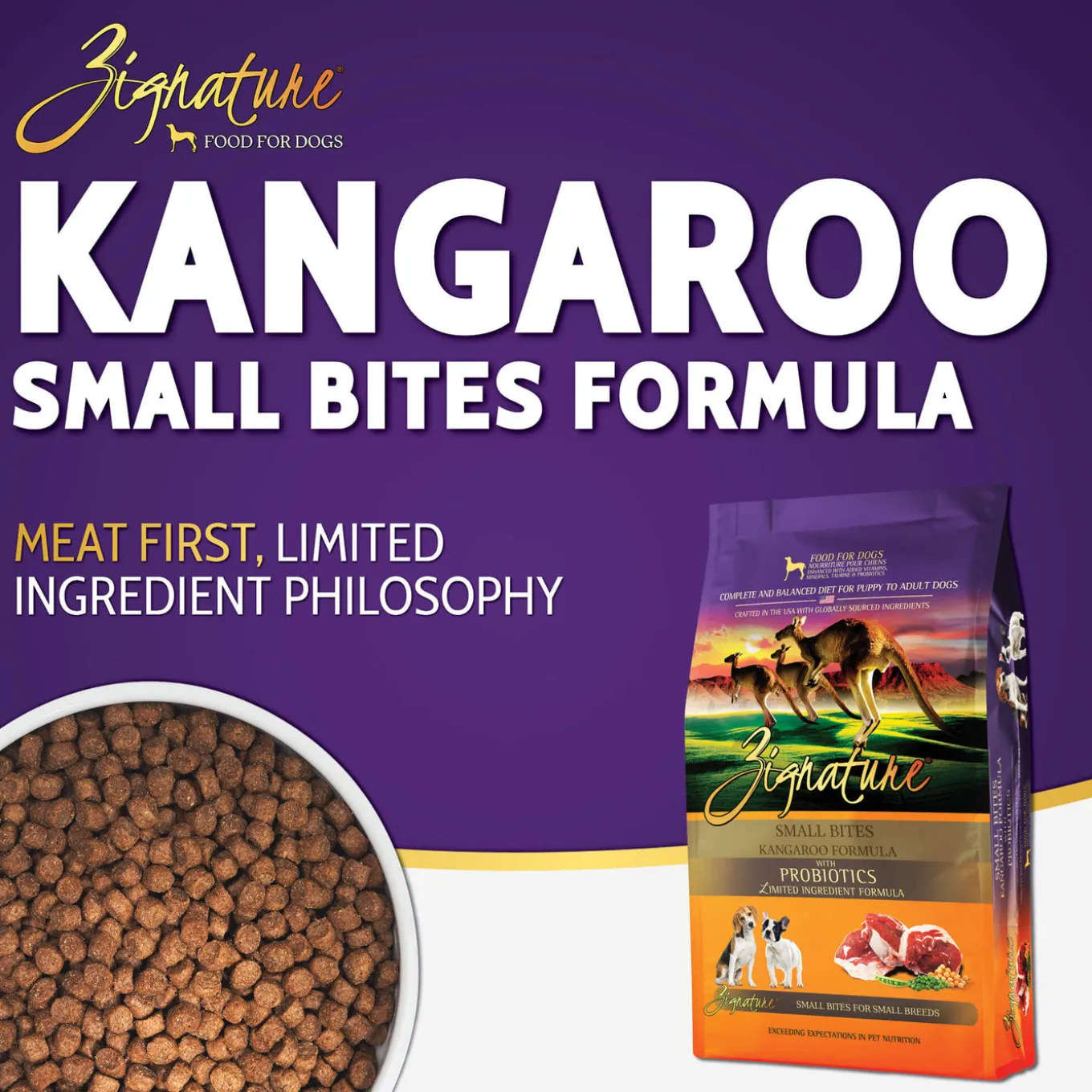 Zignature LID Small Bites Dry Dog Food for Small Breeds