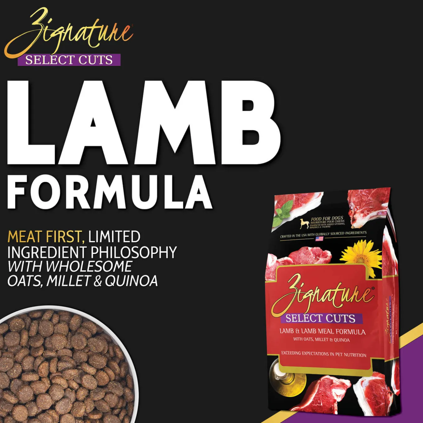 Zignature Select Cuts Grain Inclusive Dry Dog Food