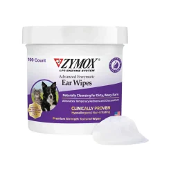 Zymox Advanced Enzymatic Ear Wipes for Dogs & Cats