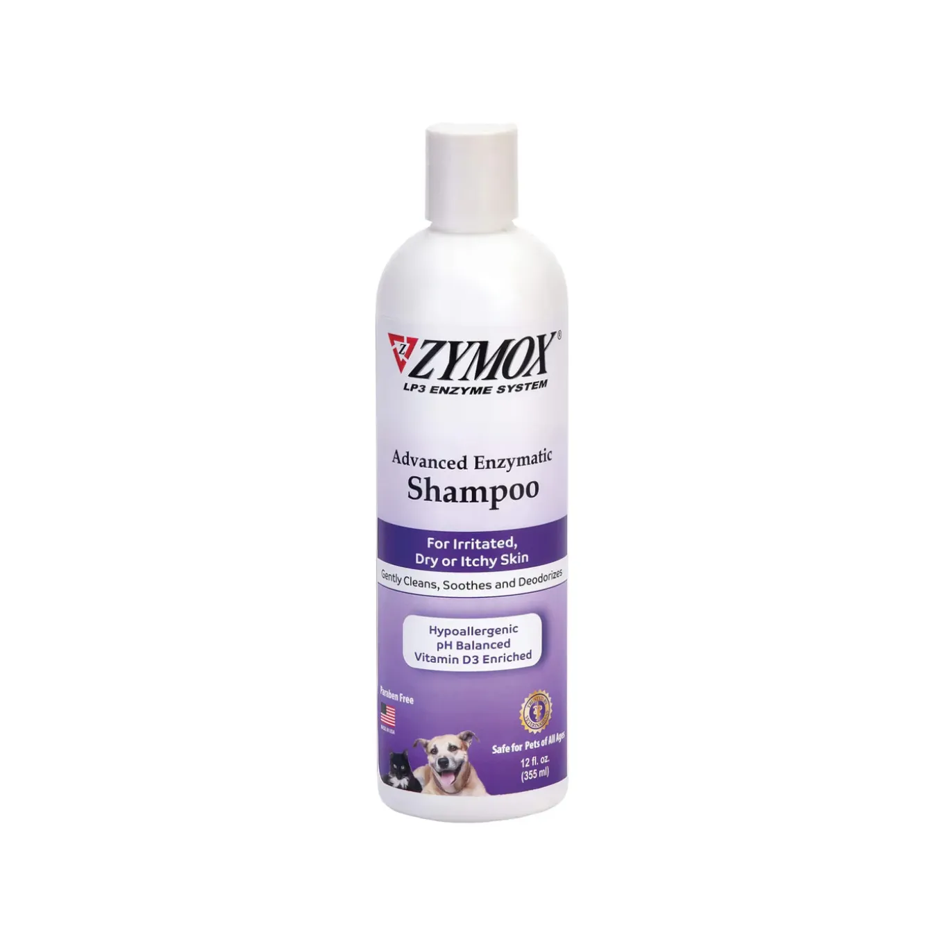Zymox Advanced Enzymatic Dry or Itchy Skin Shampoo for Dogs & Cats
