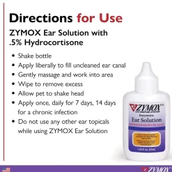Zymox Enzymatic Ear Solution for Dogs & Cats