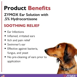 Zymox Enzymatic Ear Solution for Dogs & Cats