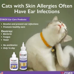 Zymox Enzymatic Ear Solution with Hydrocortisone for Cats & Kittens