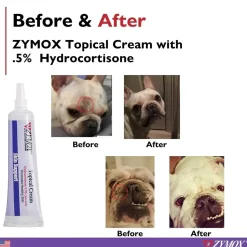 Zymox Topical Cream with Hydrocortisone for Dogs & Cats