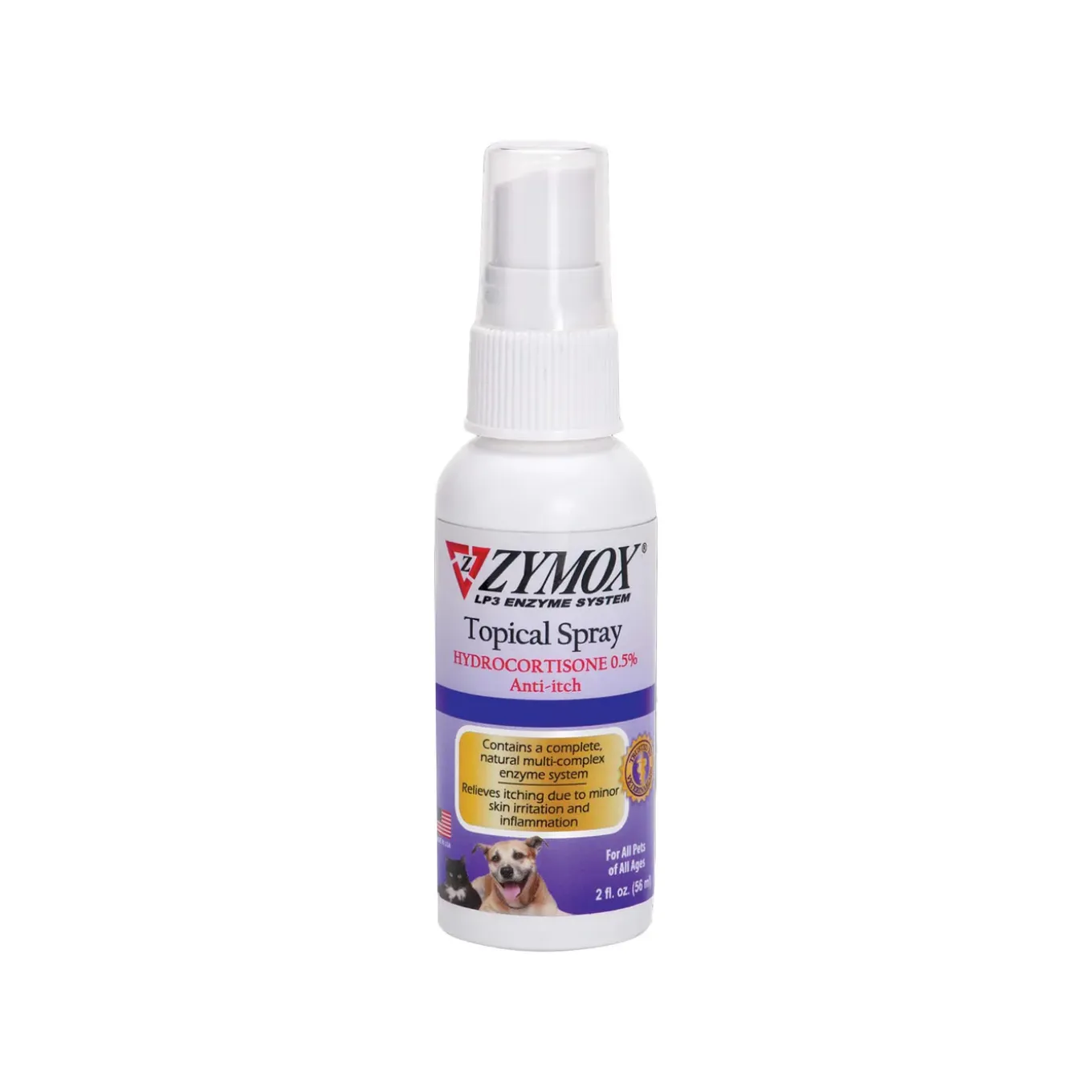 Zymox Topical Spray with Hydrocortisone for Dogs & Cats